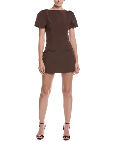 Moonsea Mini Cocktail Dress In Brown