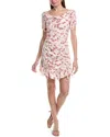 Moonsea Ruched Mini Dress In Multi