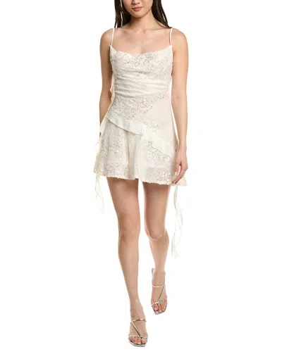Moonsea Sequin Mini Dress In Neutral