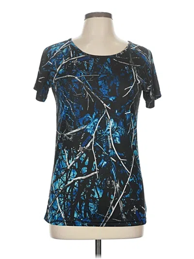Pre-owned Moonshine Camo Active T-shirt In Blue