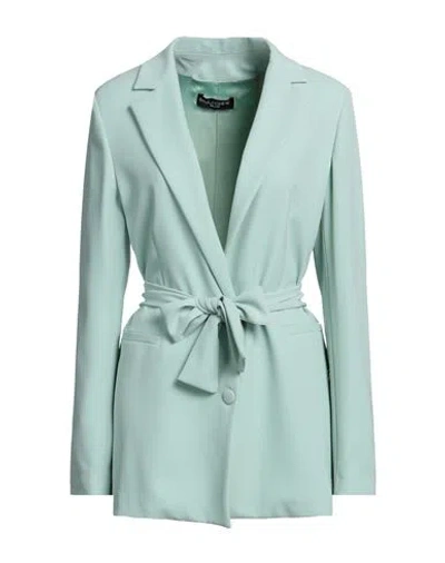 Moonshine Milano Woman Blazer Light Green Size 16 Polyester, Elastane