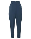 Moonshine Milano Woman Pants Midnight Blue Size 8 Viscose, Linen