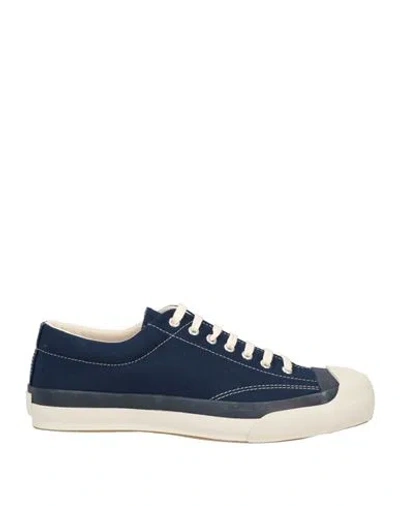 Moonstar Man Sneakers Navy Blue Size 8 Textile Fibers