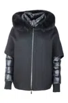 Moorer Wool And Cashmere Jacket In Black