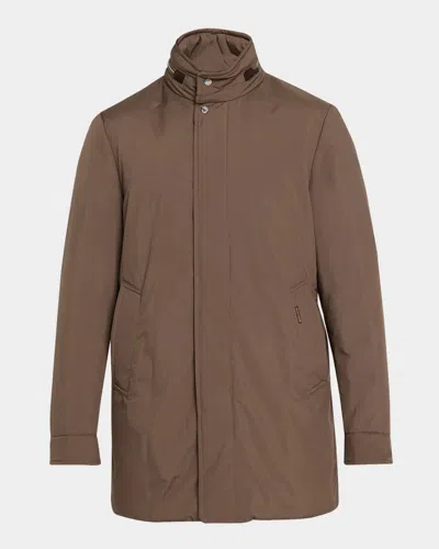 Moorer 44-64 Bracci Down Car Coat In Brown