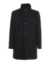 Moorer Bond Padded Coat In Blue