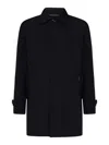 Moorer 'vittor-k' Jacket Cuff Buttons Front Pockets In Blue