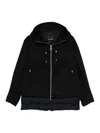 Moorer Hooded Padded Jacket In Black