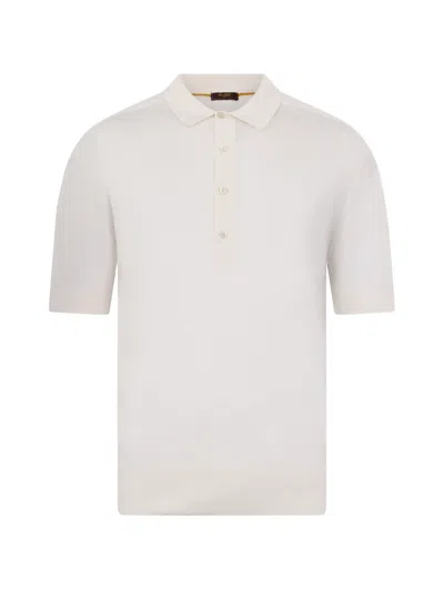 Moorer Acton-spp Polo Shirt In White