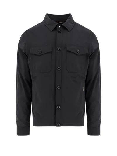 Moorer Ade-ac Unlined Water-repellent Jacket In Black