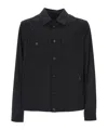 Moorer Button Front Jacket Pockets In Black