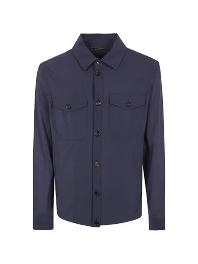 Moorer 'ade' Jacket In Blue