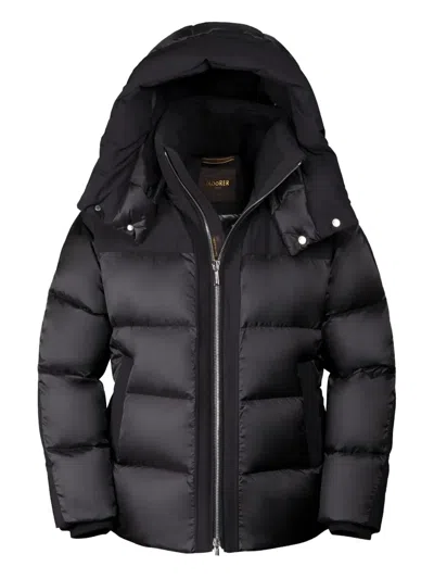 Moorer Agordo-shk Hooded Padded Jacket In Black