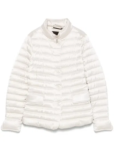 Moorer Aisha Puffer Jacket In Weiss