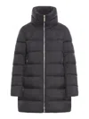 Moorer Alana Padded High-neck Coat In Black
