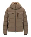 Moorer Alarick Quilted Flap-pocket Jacket In Brown