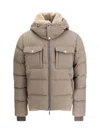 Moorer Alarick Quilted Flap-pocket Jacket In Brown