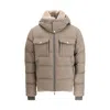 Moorer Cappuccino Nylon Blend Alarick Down Jacket In Neutral