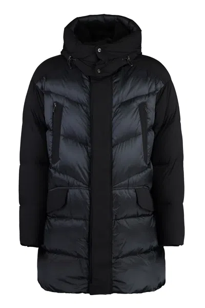 Moorer Albert Hooded Down Jacket In Blue