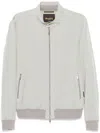 Moorer Alberti-kn Bomber Jacket In Grey