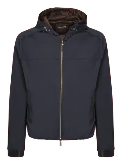 Moorer Albori Double Brown/blue Bomber In Black