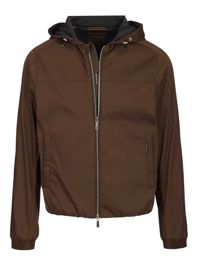 Moorer Albori-tj Hooded Zip-up Jacket In Multi