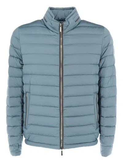 Moorer Alec-53c Quilted Jacket In Blue