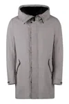 Moorer Alibrando Technical Fabric Parka In Sand
