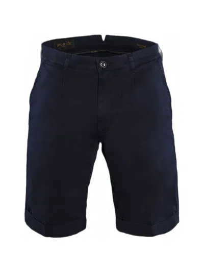 Moorer Alicudi-sec Navy Tailored Shorts In Blue