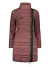 Moorer Full Zip Down Jacket In Red
