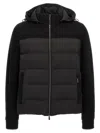Moorer Jesse-stp Quilted Wool And Cashmere Down Jacket With Hood In Black