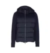 Moorer Hooded Padded Quilted Jacket Sleeves