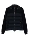Moorer Zipped Padded Jacket In Blue