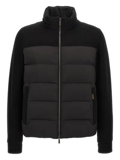 Moorer Allori Padded Hooded Jacket In Black