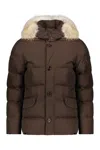 Moorer Alpes-4dm Fur Trimmed Hood Parka In Green