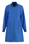 Moorer Amarilli Drawstring-waist Coat In Blue
