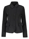 Moorer Technical Fabric Waterproof Jacket In Black