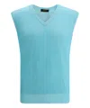 Moorer Anson-sia Vest In Lightblue