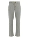 Moorer Anton Corduroy Drawstring Trousers In Green