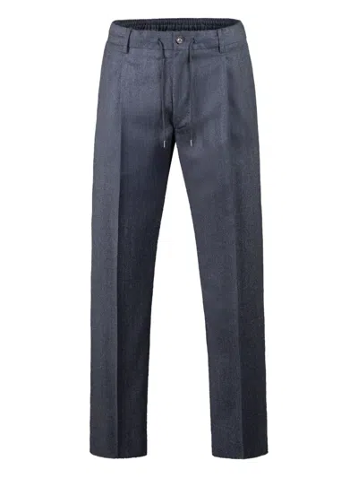 Moorer Anton-ff Drawstring Trousers In Gray
