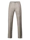 Moorer Anton-ff Pleated Trousers In Brown
