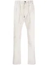 Moorer Anton-we Drawstring Tapered Trousers In U0215 Mandorla