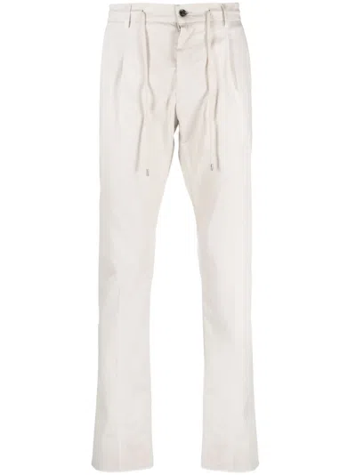Moorer Anton-we Drawstring Tapered Trousers In U0215 Mandorla
