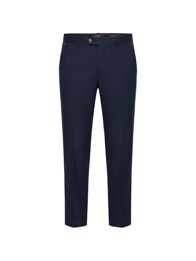 Moorer Antonm1 Straight-leg Chino Trousers In Blue