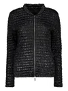 Moorer Woman Puffer Black Size 12 Polyamide In Black
