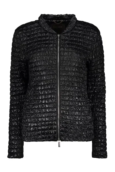 Moorer Anusca-rg Jacket With Zip In Black