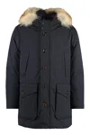Moorer Archimede Fur Hood Parka In Blue