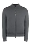 Moorer Rib-knit Cashmere Cardigan In Gray