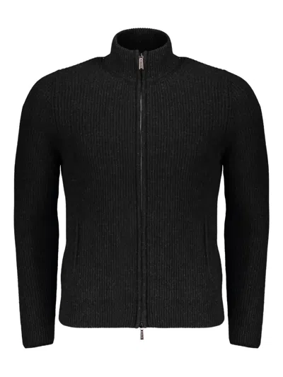 MOORER ARES-CAH ZIP-UP TURTLENECK CARDIGAN