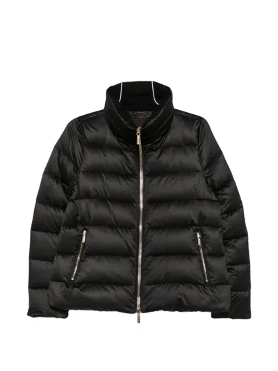 Moorer Argentea Quilted Jacket In Black